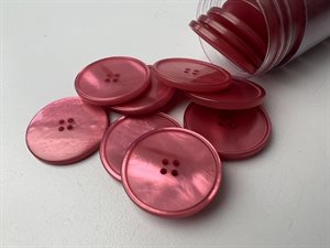 Knap - lys pink med flot shine, 27 mm
